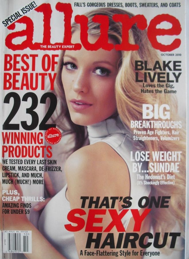 ALLURE USA magazine side cover  October 2010