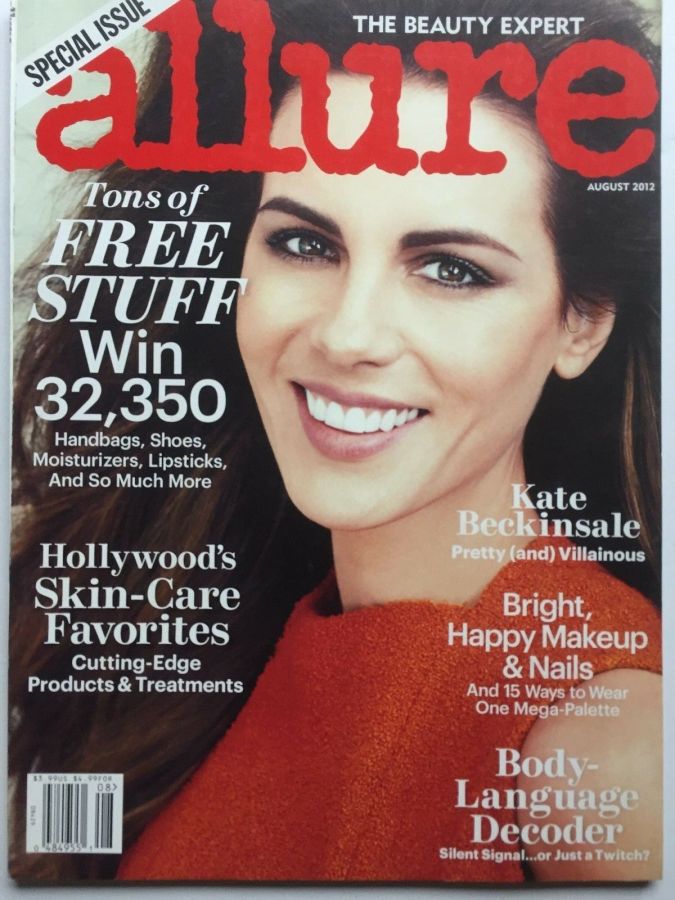 ALLURE USA magazine side cover  August 2012