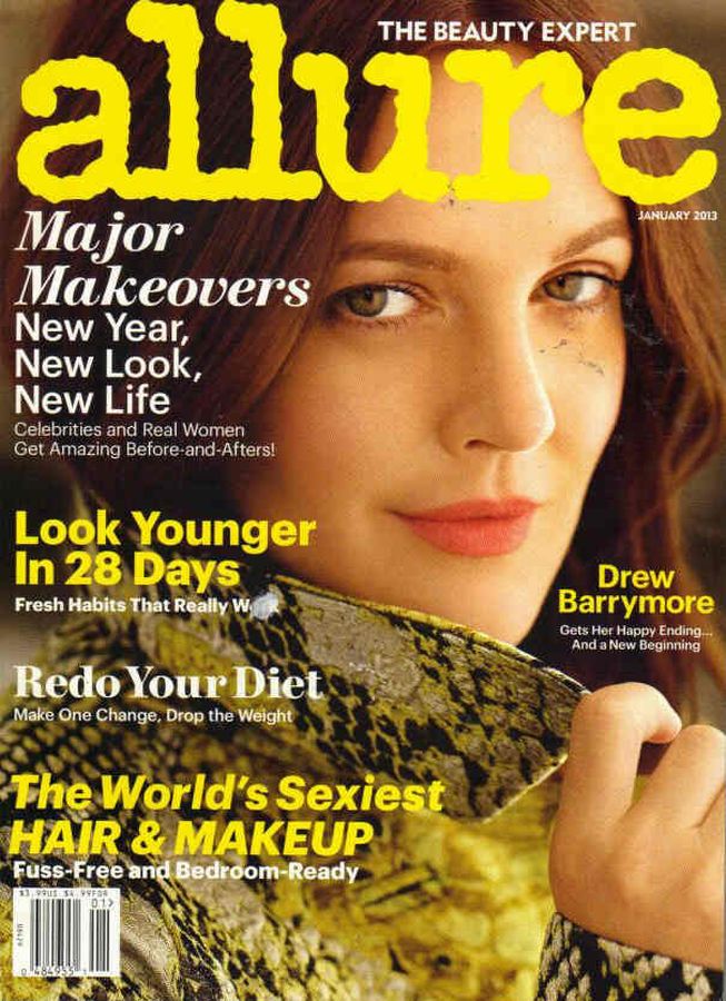 ALLURE USA magazine side cover  January 2013