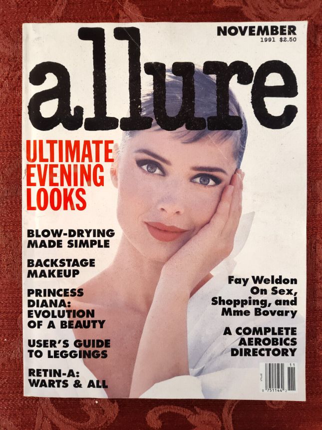 ALLURE USA magazine side cover  November 1991