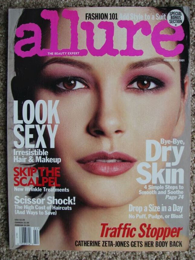 ALLURE USA magazine side cover  February 2001