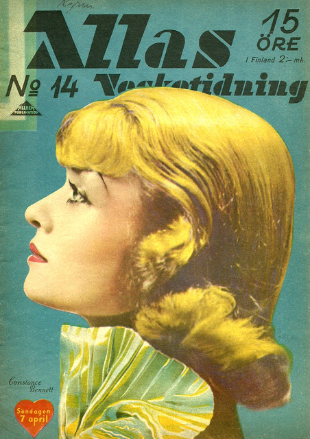 ALLAS VECKOTIDNING magazine side cover Issue 14 7 April 1934