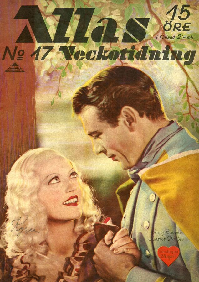 ALLAS VECKOTIDNING magazine side cover Issue 17 28 April 1934