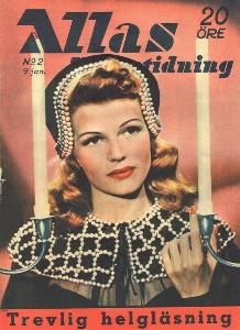 ALLAS VECKOTIDNING magazine side cover Issue 2 9 January 1948