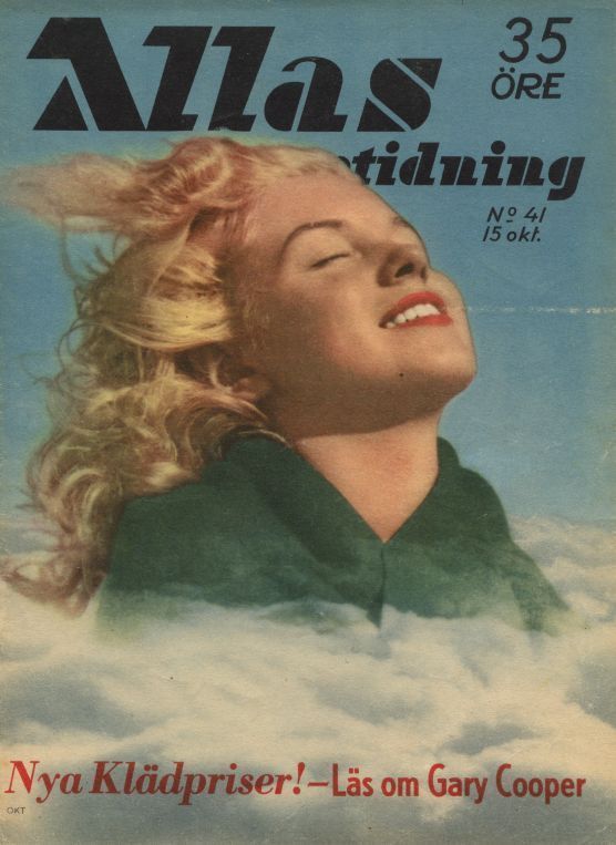 ALLAS VECKOTIDNING magazine side cover Issue 41 15 October 1954