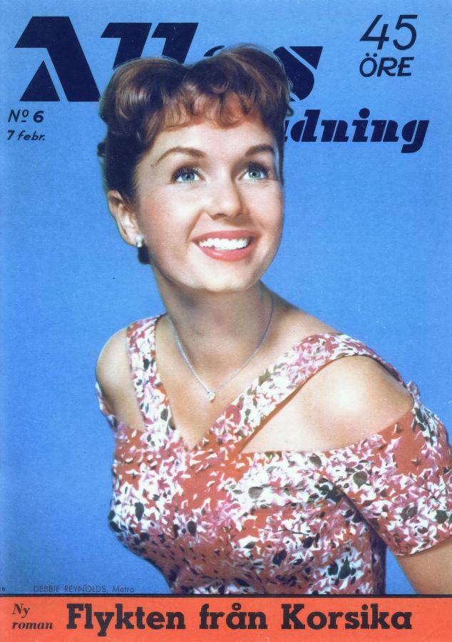 ALLAS VECKOTIDNING magazine side cover Issue 6 7 February 1958
