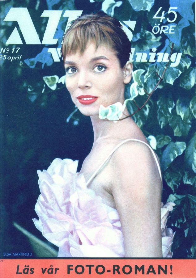 ALLAS VECKOTIDNING magazine side cover Issue 17 25 April 1958