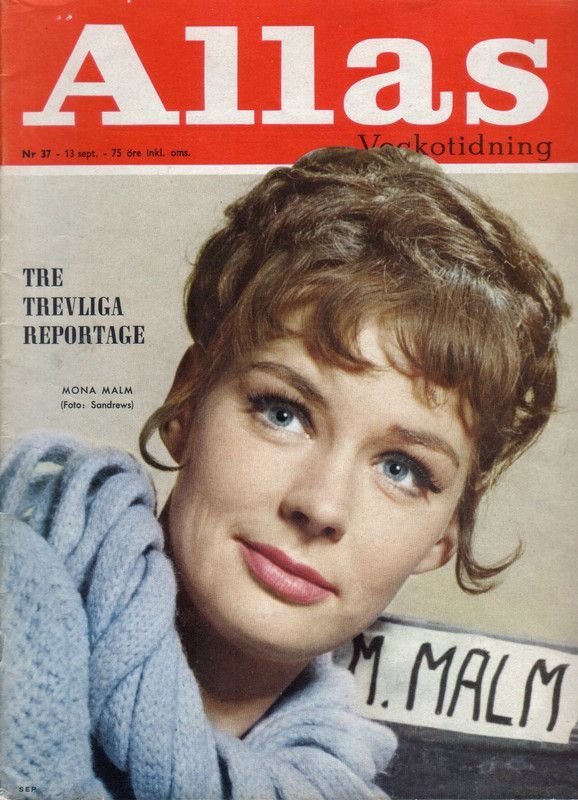 ALLAS VECKOTIDNING magazine side cover Issue 37 13 September 1963
