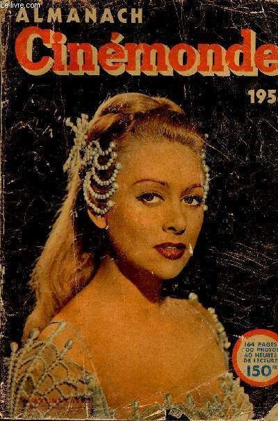 ALMANACH CINEMONDE magazine side cover  1954