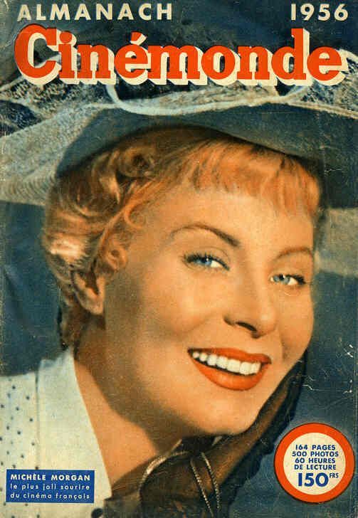 ALMANACH CINEMONDE magazine side cover  1956
