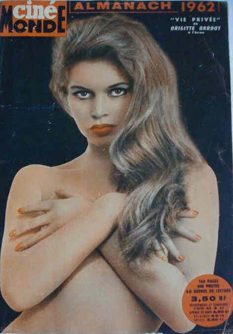 ALMANACH CINEMONDE magazine side cover  1962