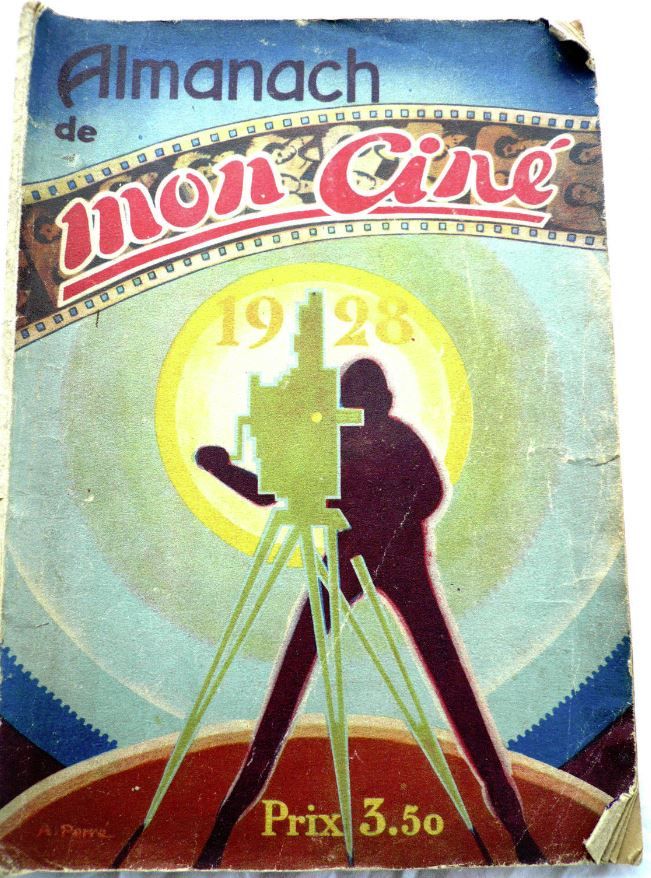 ALMANACH DE MON CINE magazine side cover  1928