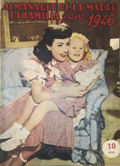 ALMANAQUE DE LA MADRE DE FAMILIA magazine side cover   1946