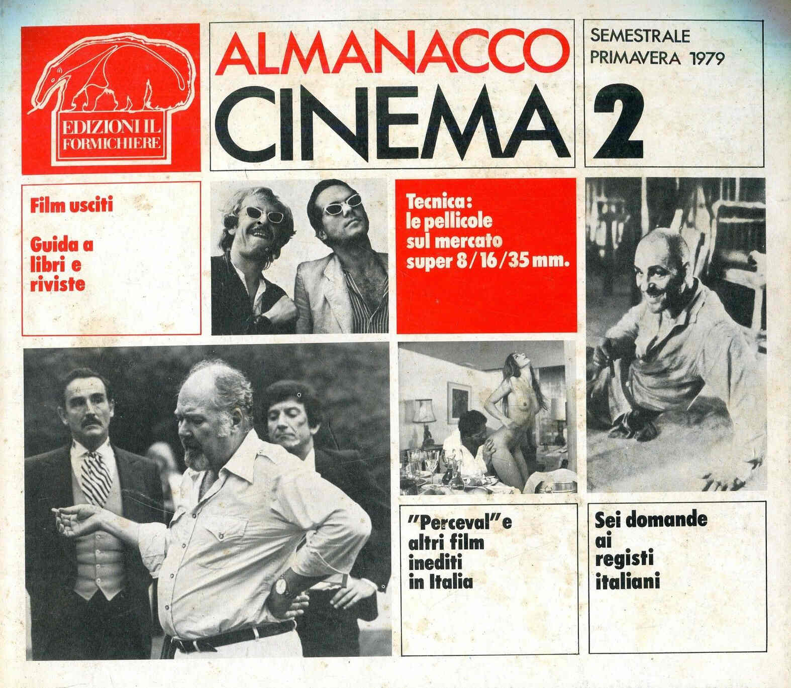 ALMANACCO CINEMA magazine side cover Issue 2 Spring 1979