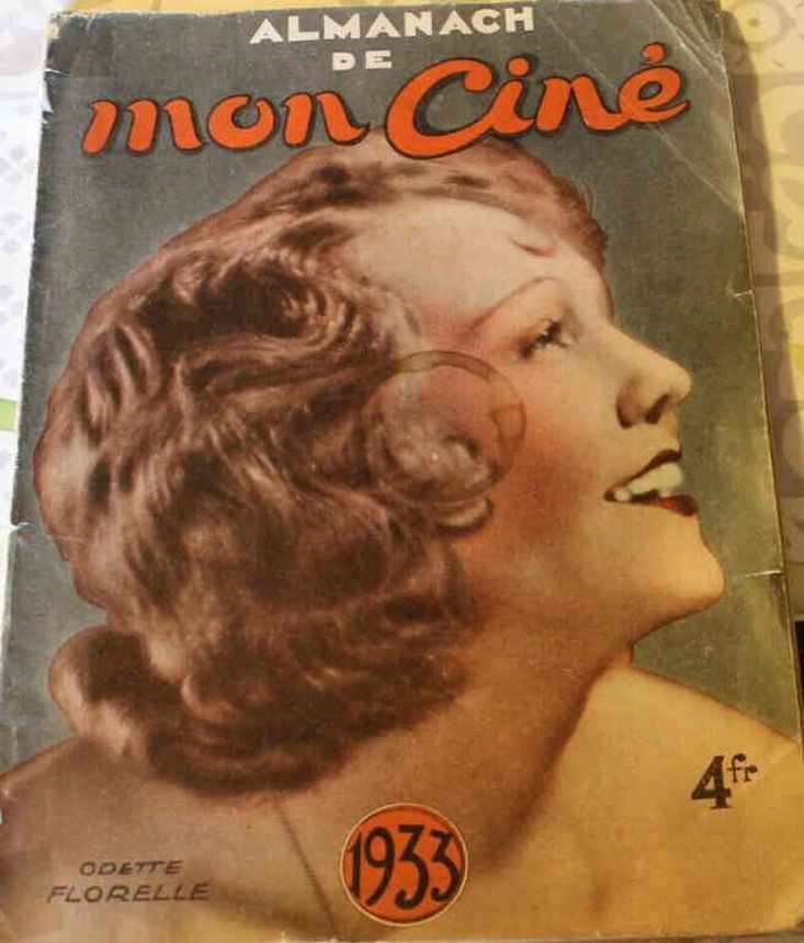 ALMANACH DE MON CINE magazine side cover   1933