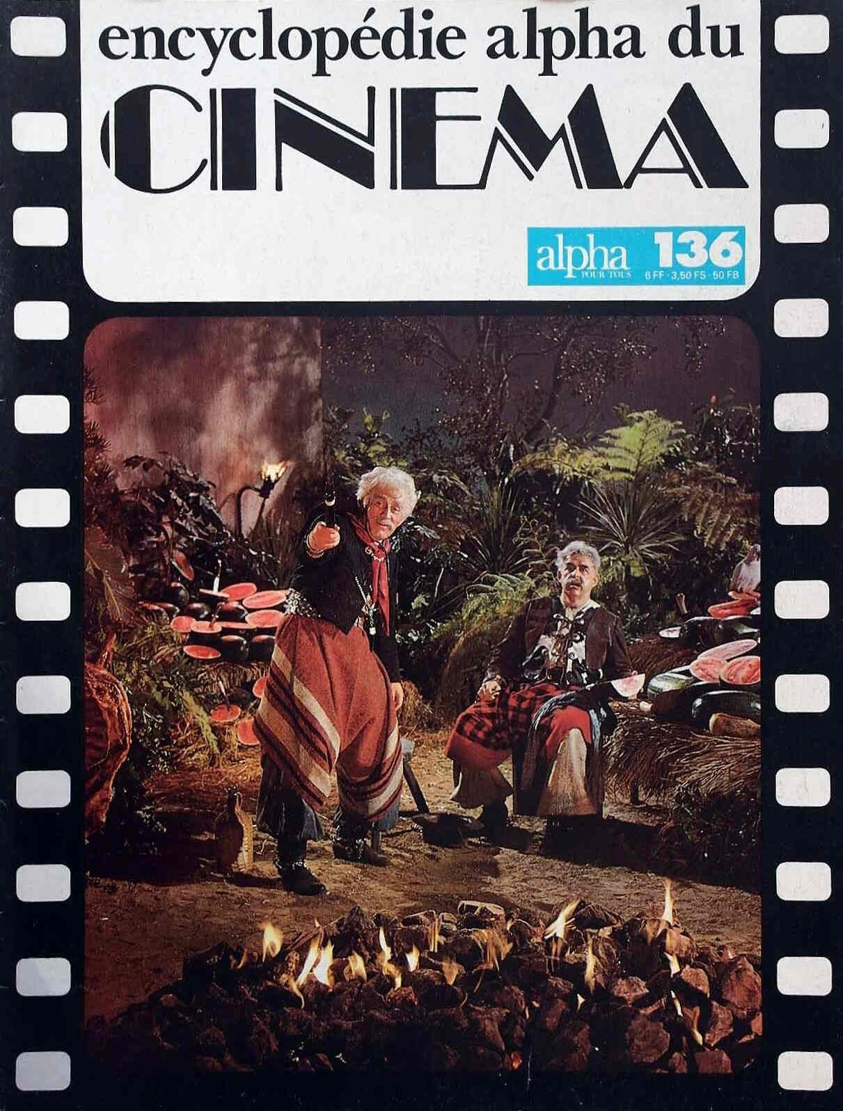 ENCYCLOPEDIE ALPHA DU CINEMA magazine side cover Issue 136  1978