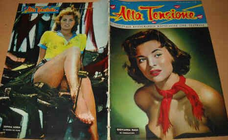 ALTA TENSIONE magazine side cover Issue 1  1955