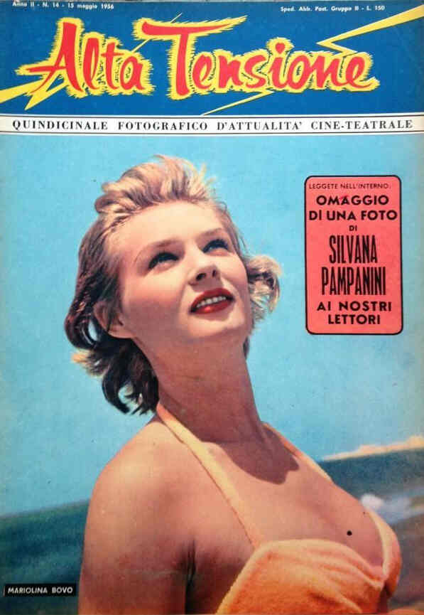 ALTA TENSIONE magazine side cover Issue 14 May 1956