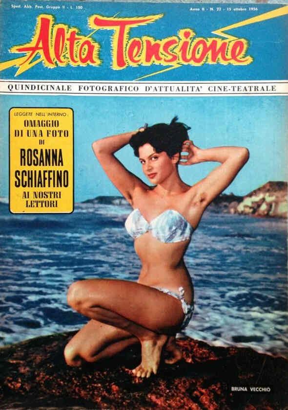 ALTA TENSIONE magazine side cover Issue 22 October 1956
