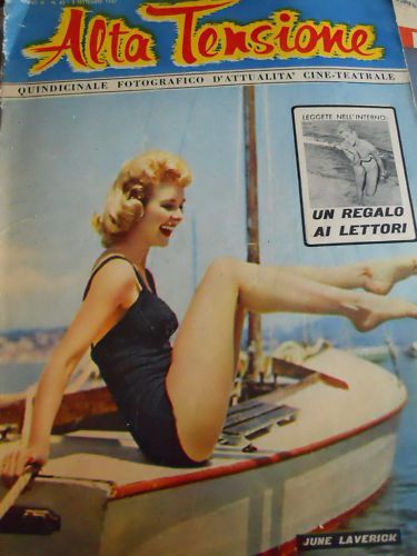 ALTA TENSIONE magazine side cover Issue 42  1957