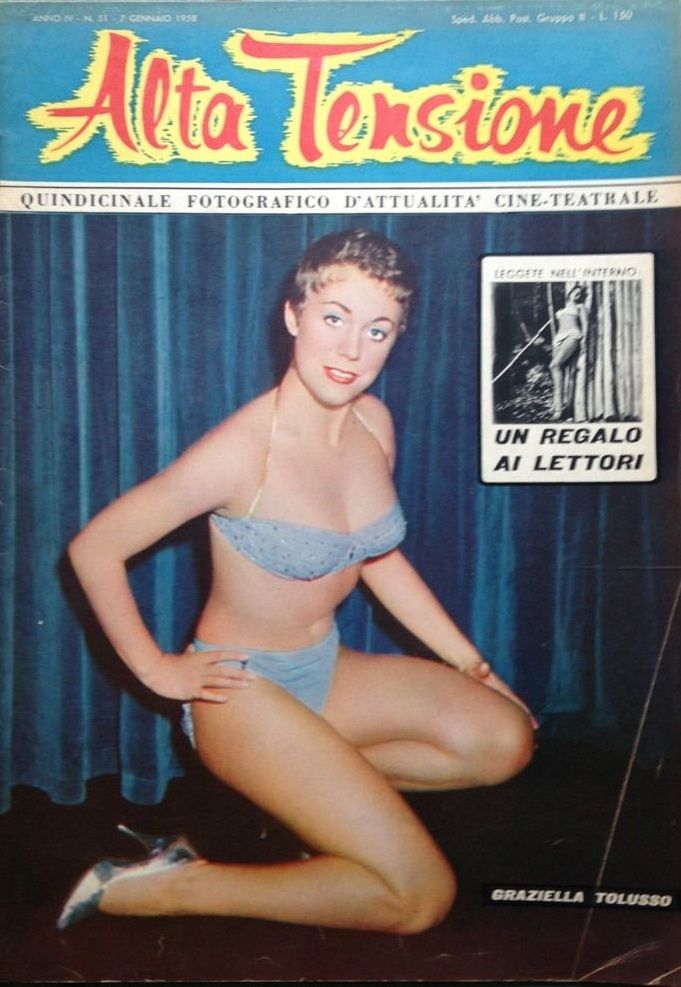 ALTA TENSIONE magazine side cover Issue 51 7 January 1958
