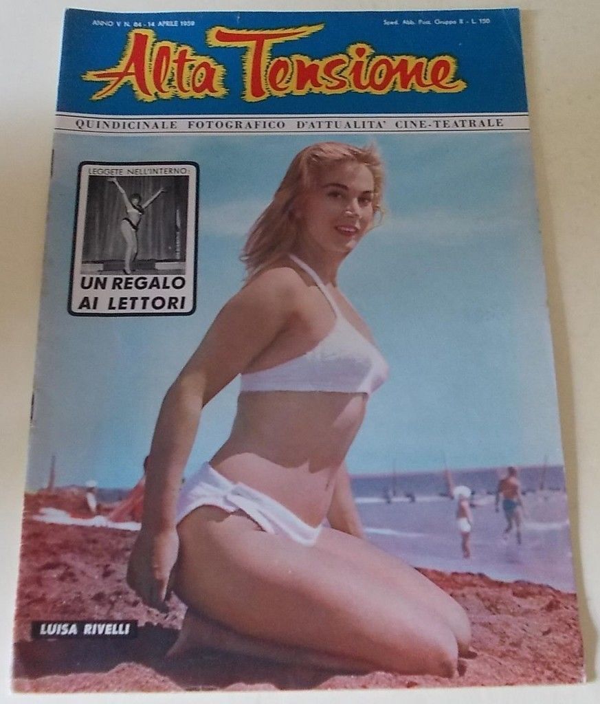ALTA TENSIONE magazine side cover Issue 84 14 April 1959