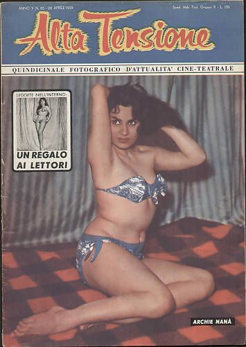 ALTA TENSIONE magazine side cover Issue 85 28 April 1959