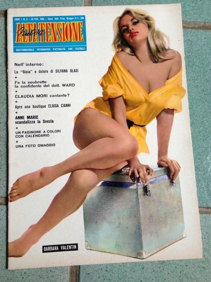 ALTA TENSIONE magazine side cover Issue 4 25 February 1964