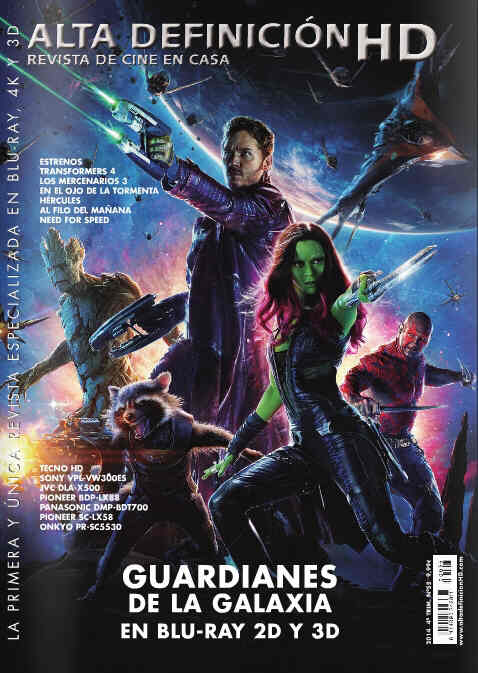 ALTA DEFINICION magazine side cover Issue 55  2014