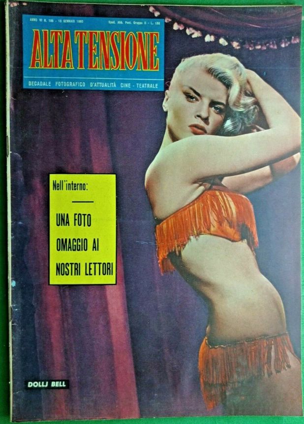 ALTA TENSIONE magazine side cover Issue 106 10 January 1960