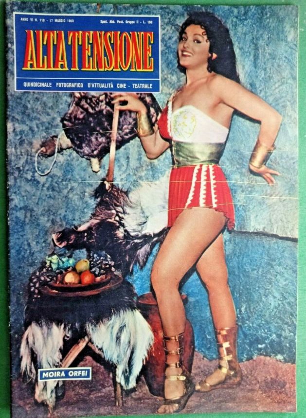 ALTA TENSIONE magazine side cover Issue 118 17 May 1960
