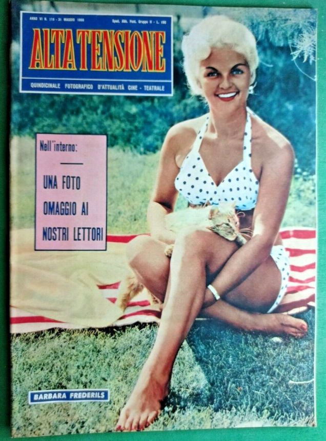 ALTA TENSIONE magazine side cover Issue 119 31 May 1960