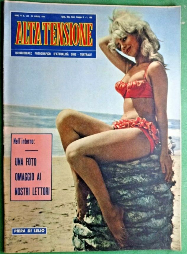 ALTA TENSIONE magazine side cover Issue 123 30 July 1960