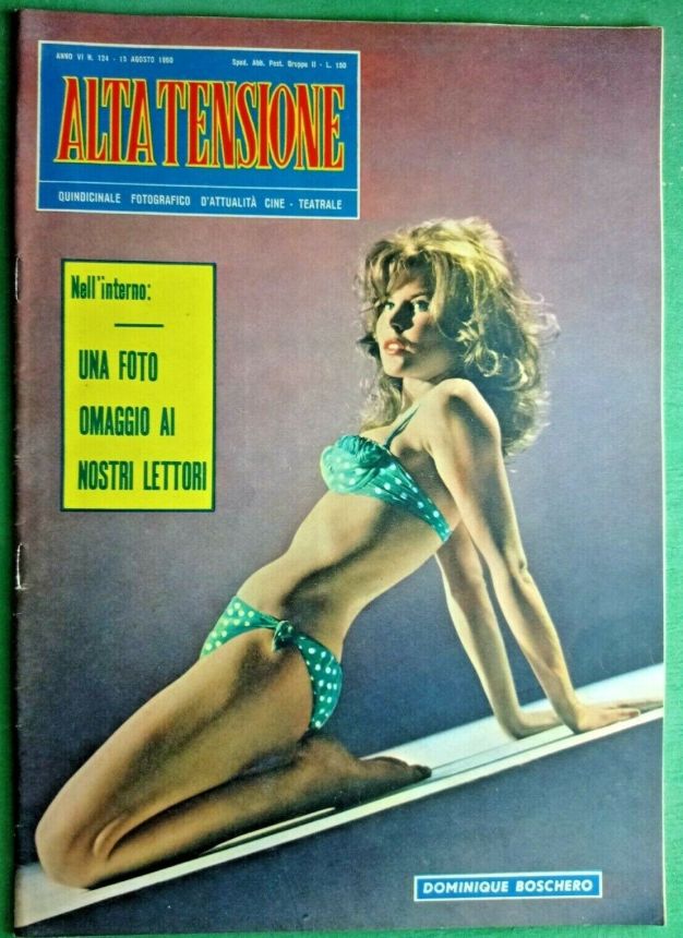 ALTA TENSIONE magazine side cover Issue 124 15 August 1960