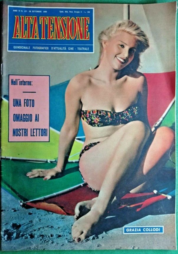 ALTA TENSIONE magazine side cover Issue 127 26 September 1960
