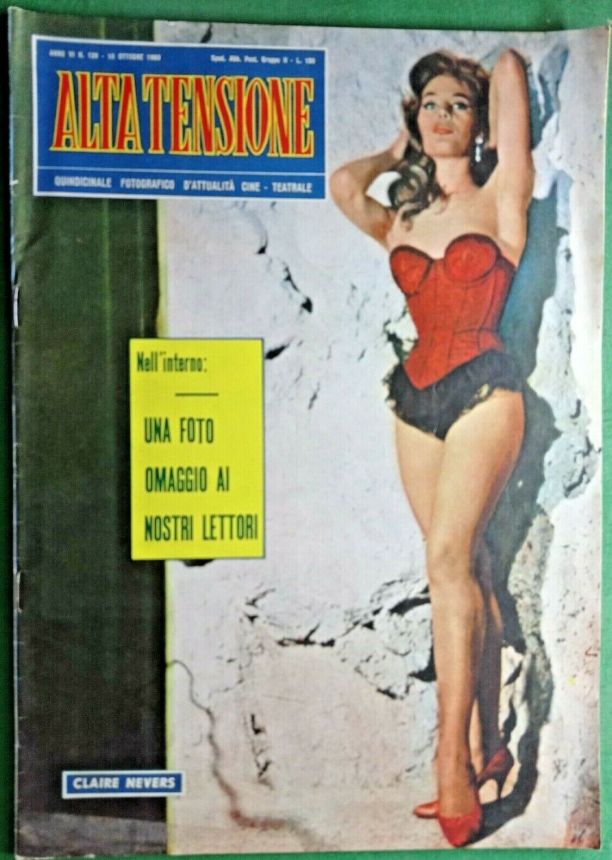 ALTA TENSIONE magazine side cover Issue 128 15 October 1960