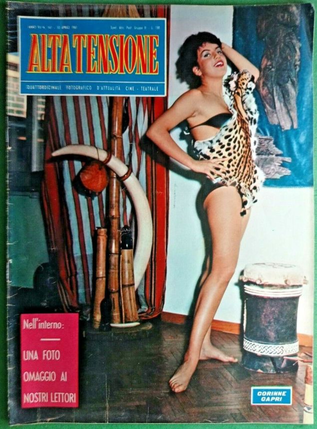 ALTA TENSIONE magazine side cover Issue 141 10 April 1961