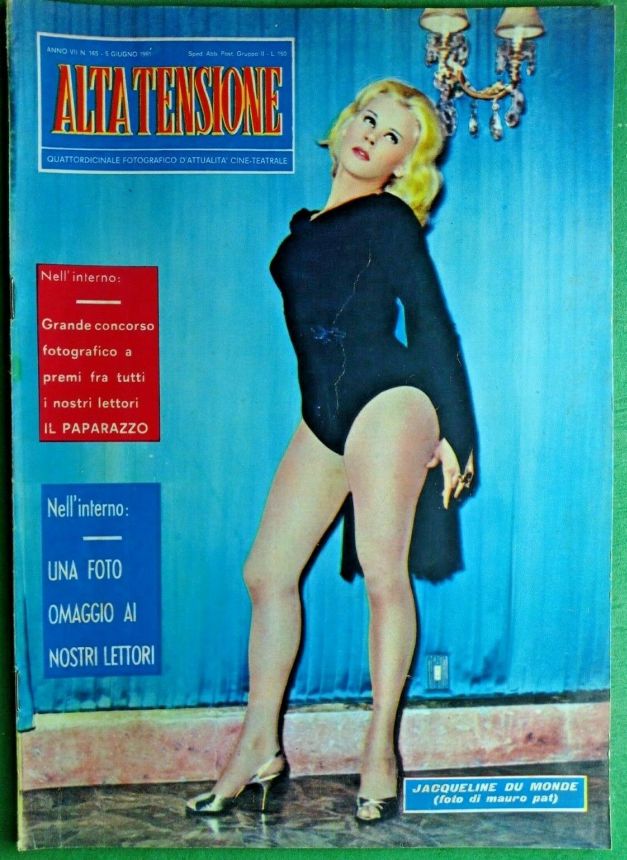 ALTA TENSIONE magazine side cover Issue 145 5 June 1961