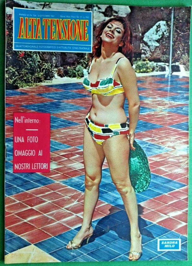 ALTA TENSIONE magazine side cover Issue 154 9 October 1961