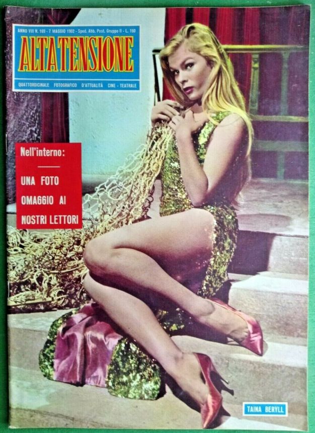 ALTA TENSIONE magazine side cover Issue 169 7 May 1962