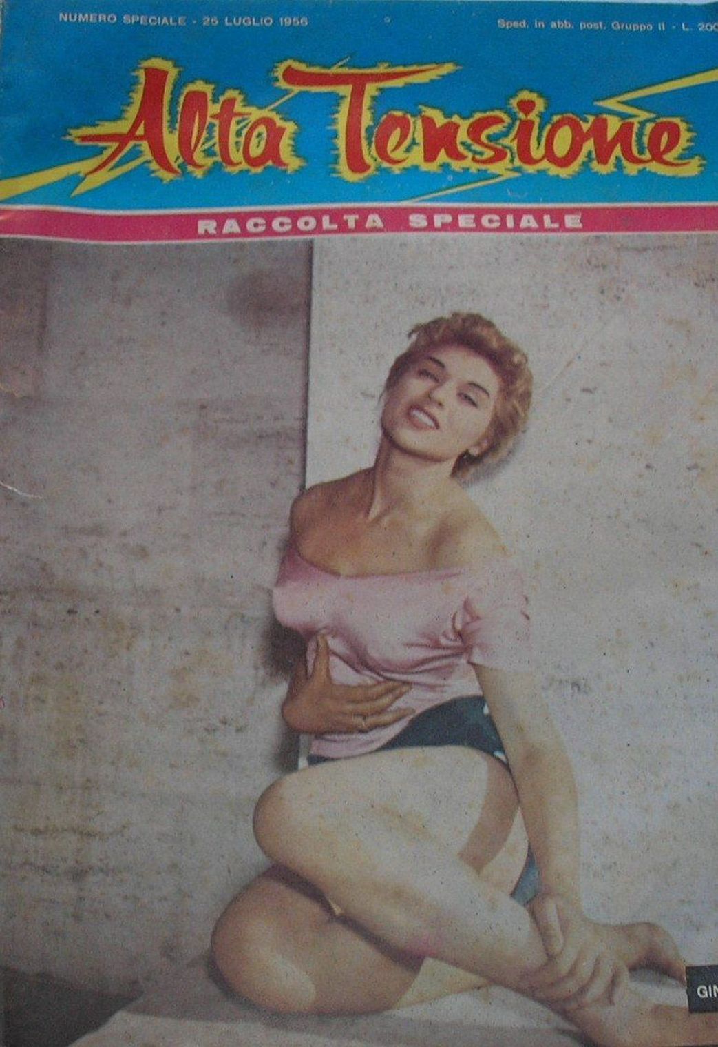 ALTA TENSIONE magazine side cover  Special 25 July 1956