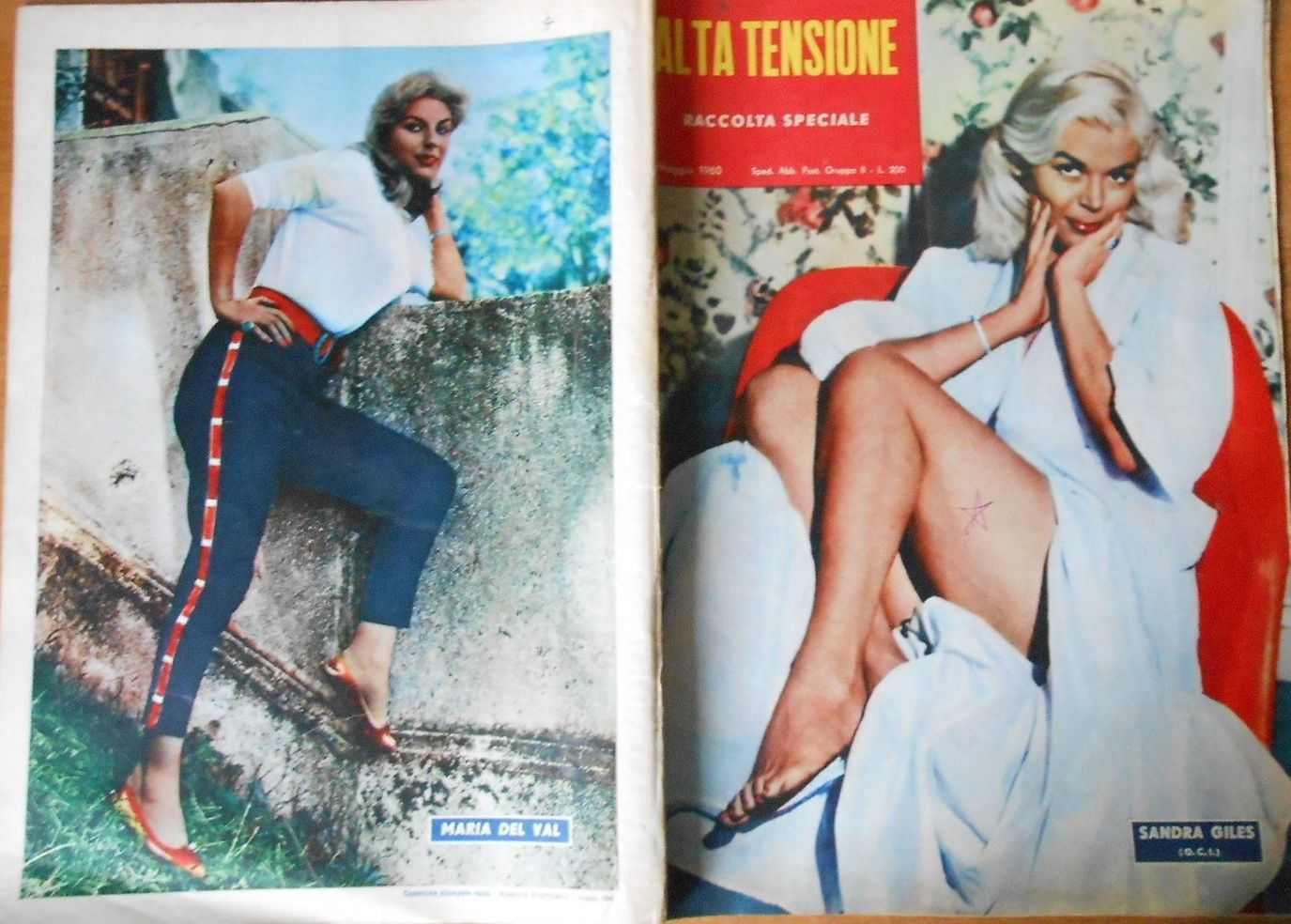 ALTA TENSIONE magazine side cover  Special  December 1959