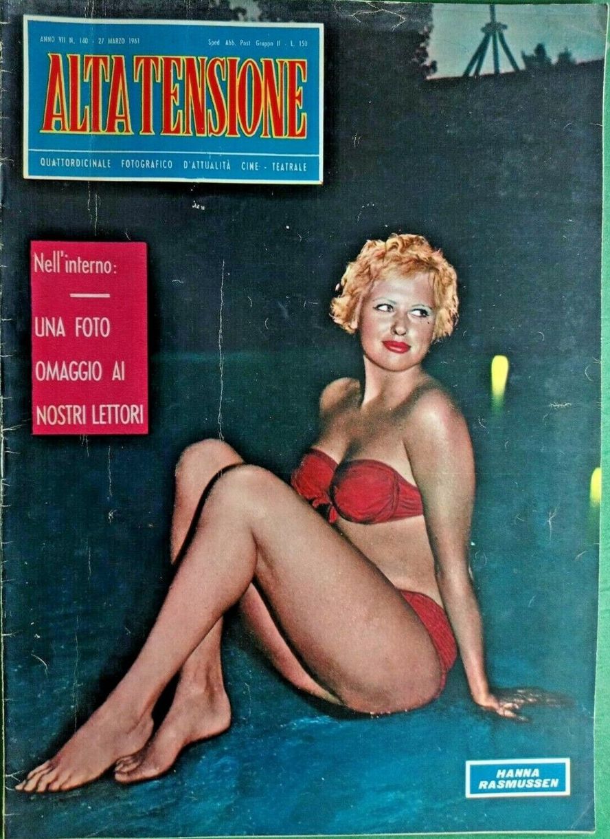 ALTA TENSIONE magazine side cover Issue 140 27 March 1961