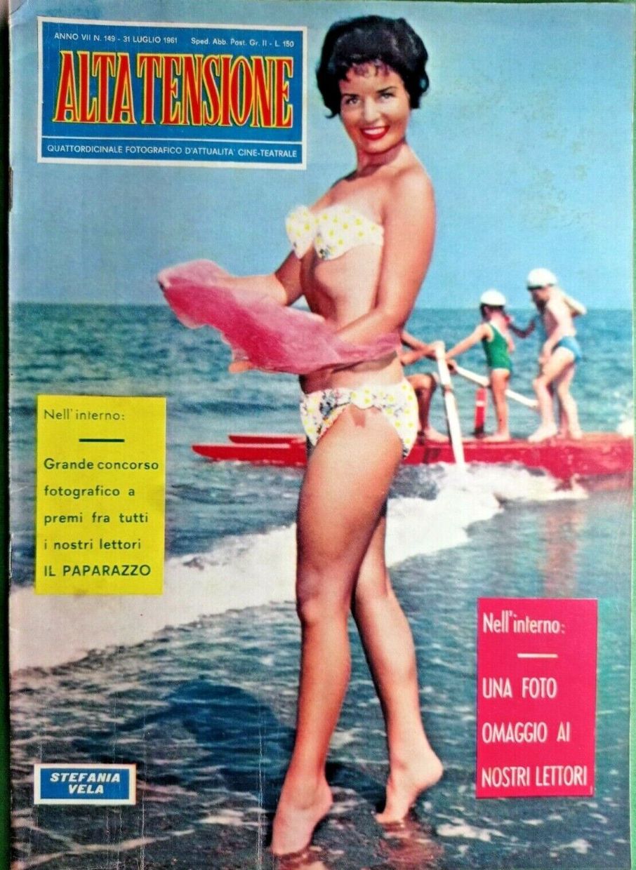 ALTA TENSIONE magazine side cover Issue 149 31 July 1961