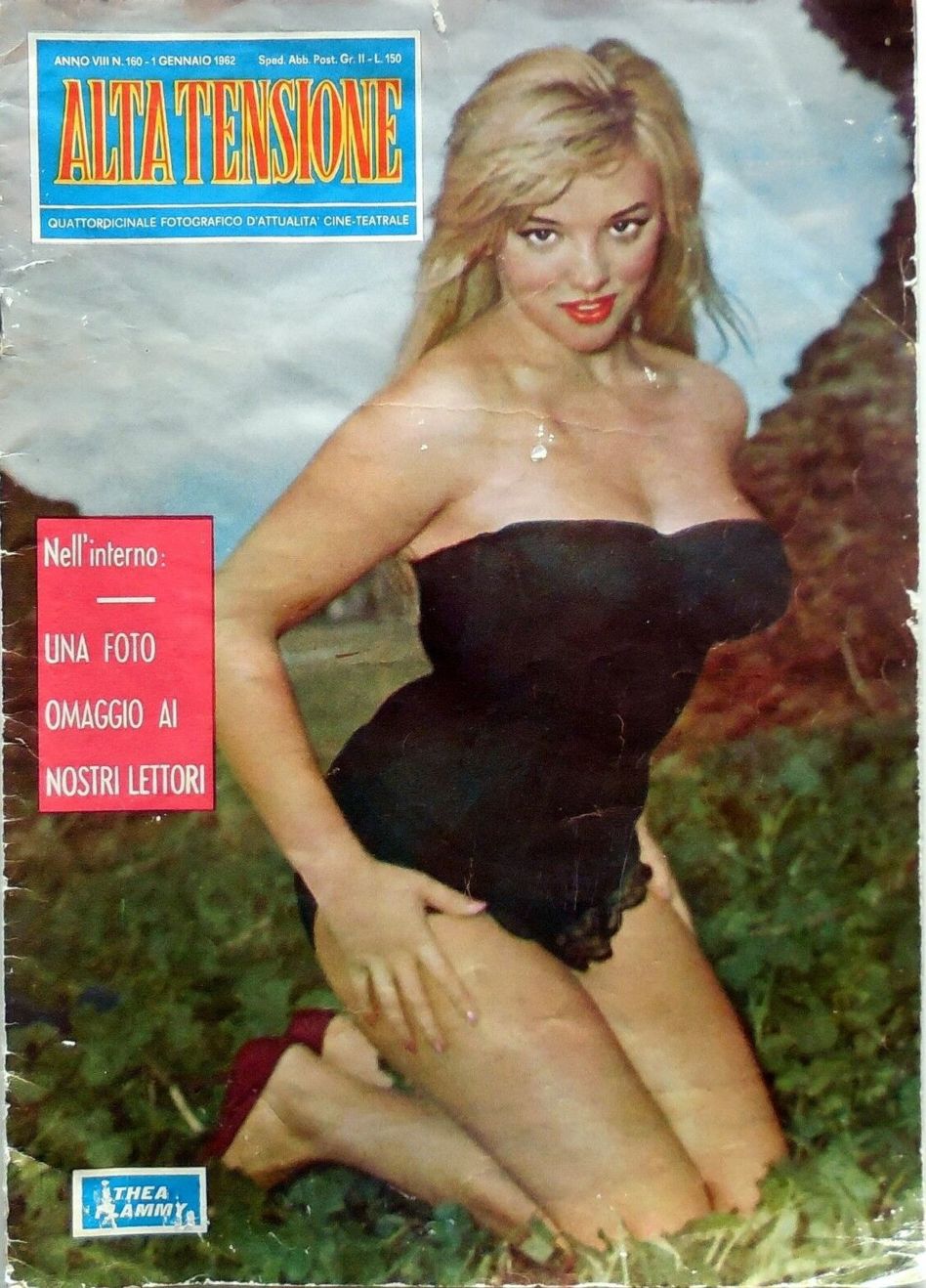 ALTA TENSIONE magazine side cover Issue 160 1 January 1962