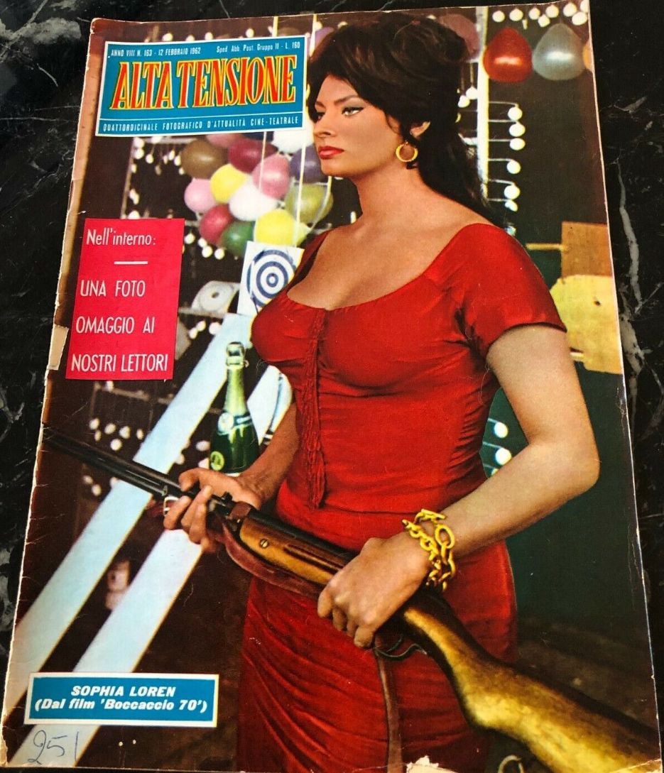 ALTA TENSIONE magazine side cover Issue 163 12 February 1962