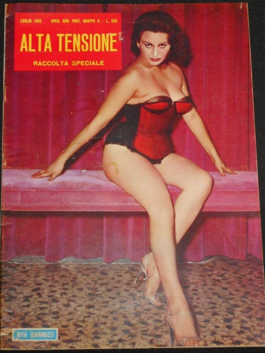 ALTA TENSIONE magazine side cover  Special  July 1962
