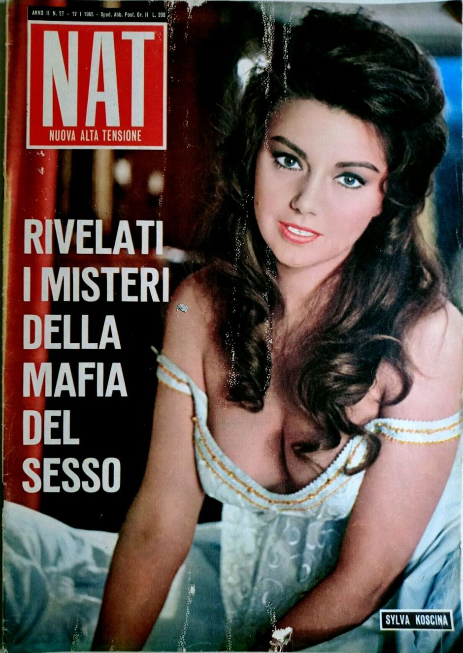 ALTA TENSIONE magazine side cover Issue 27 12 January 1965