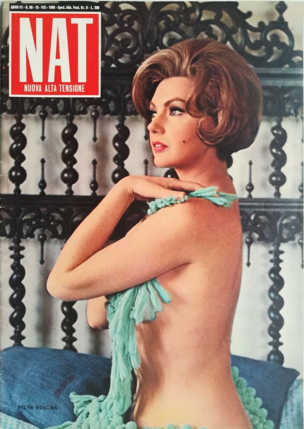 ALTA TENSIONE magazine side cover Issue 68 10 October 1966