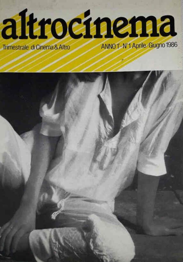 ALTROCINEMA magazine side cover Issue 1  April/June 1986